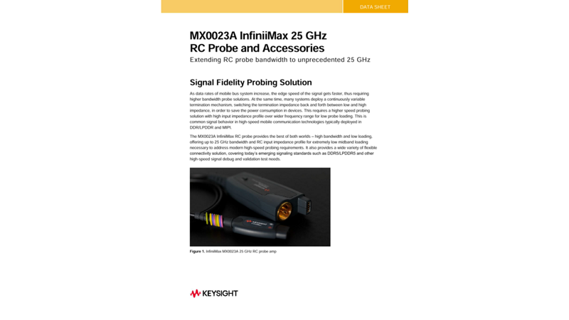 MX0023A InfiniiMax 25 GHz RC Probe and Accessories